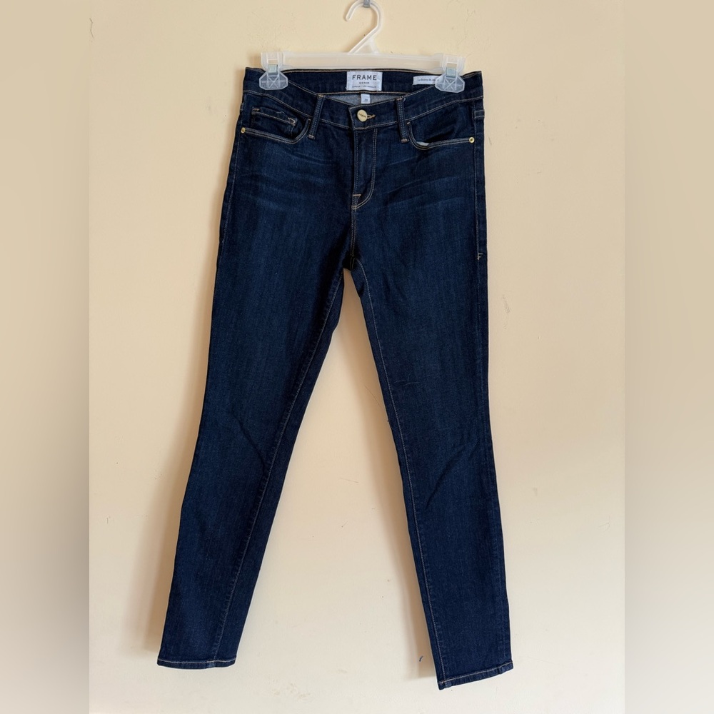 Frame Denim Blue Le Skinny DeJeanne Fit Sz 29